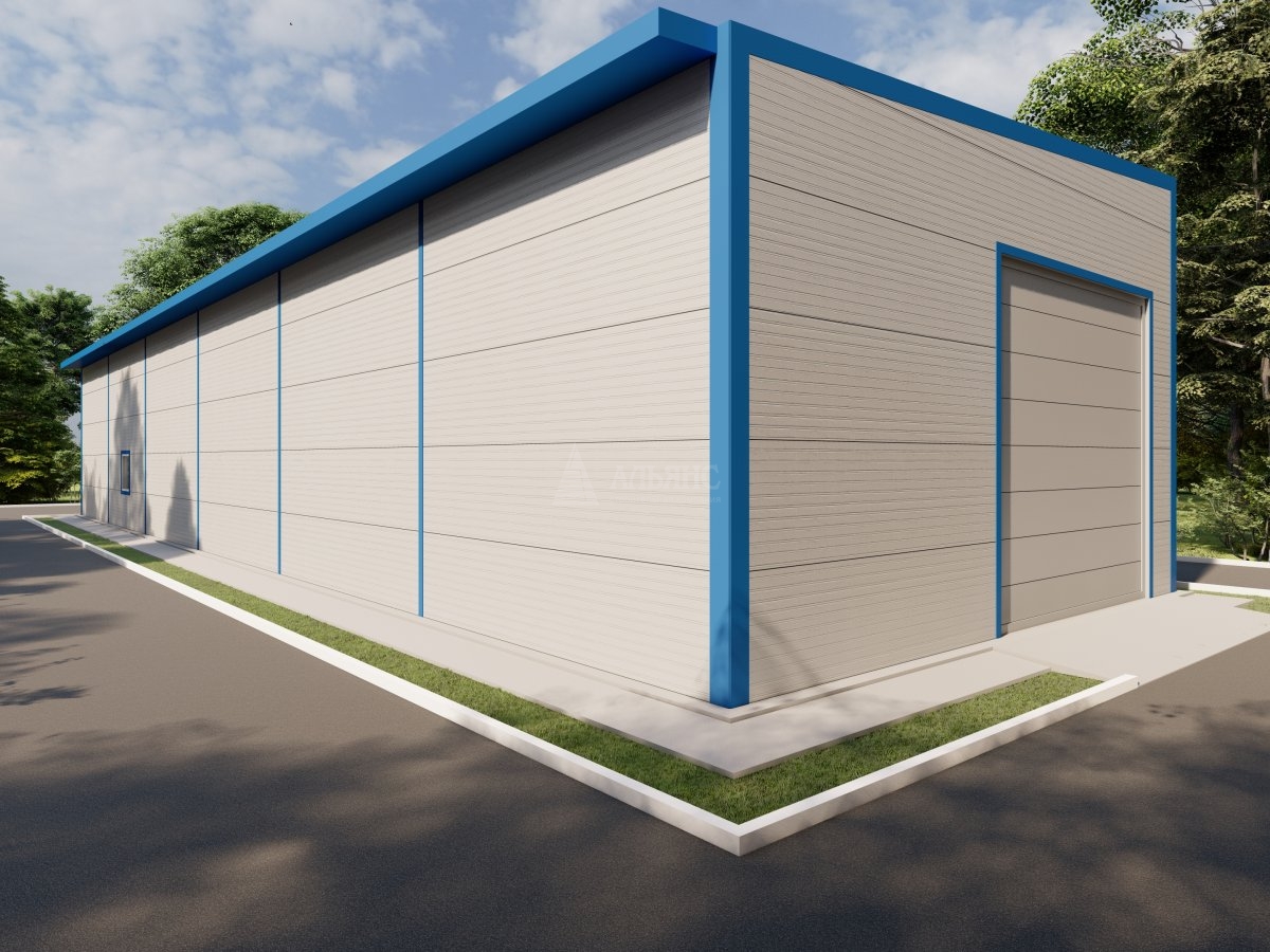 3D визуализация СТО из сэндвич-панелей - фото 3