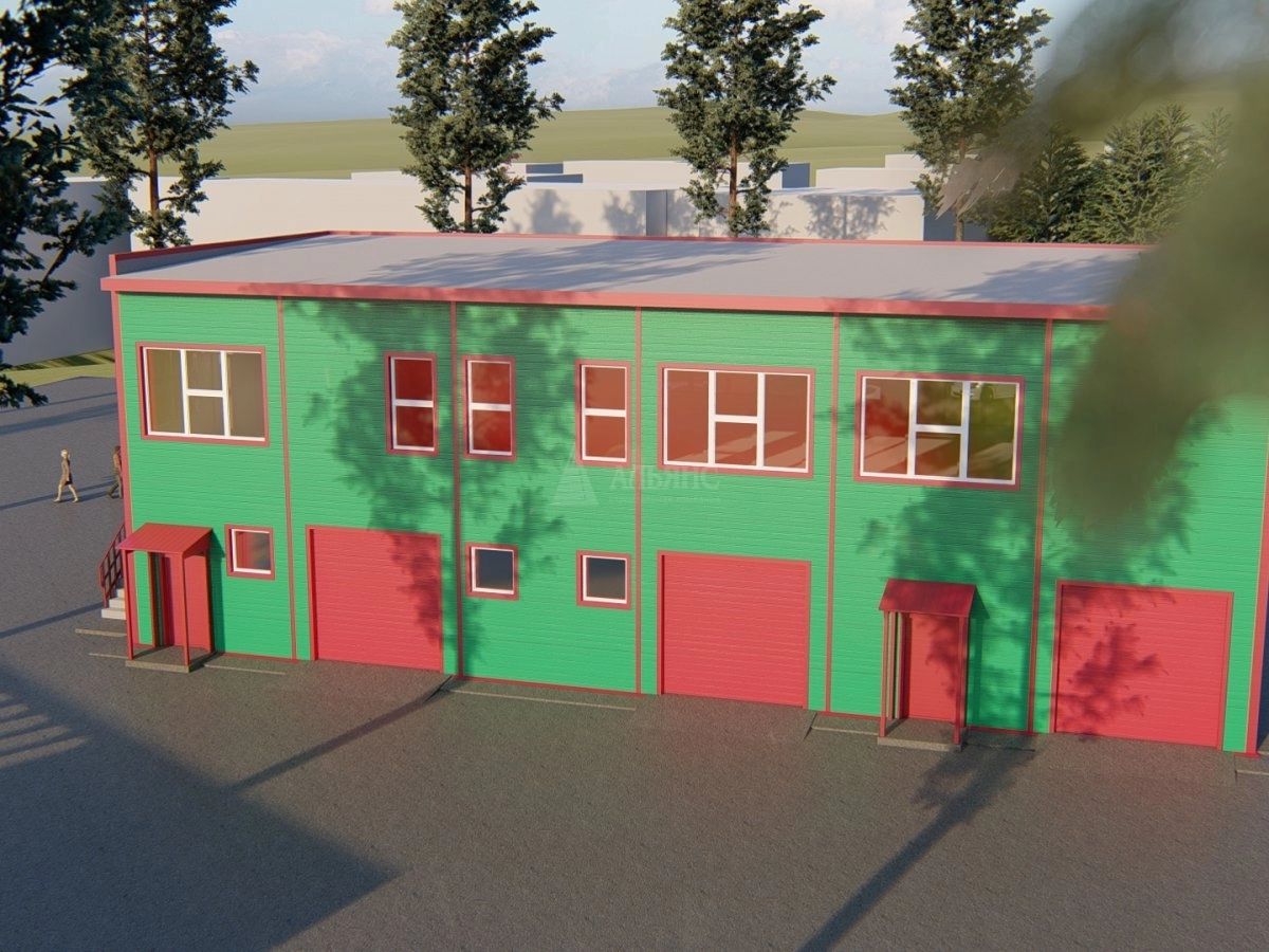 3D визуализация Офис из сэндвич-панелей - фото 3