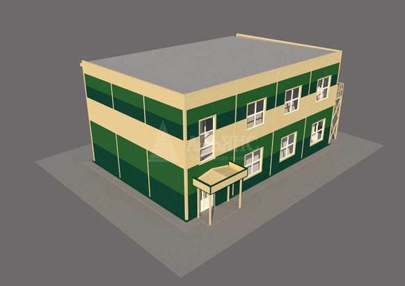 3D визуализация Офис из сэндвич-панелей - фото 14